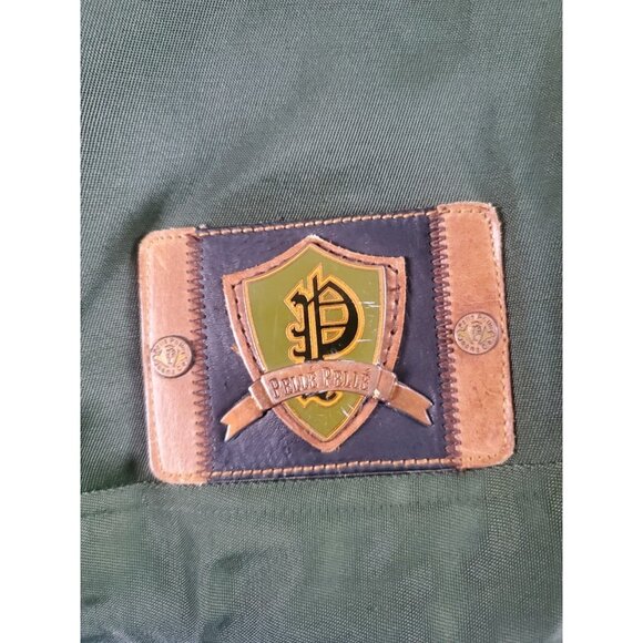 Vintage Pelle Pelle Marc Buchanan Acrylic Olive Green Men's Jacket Hoodie XXL - Picture 12 of 16